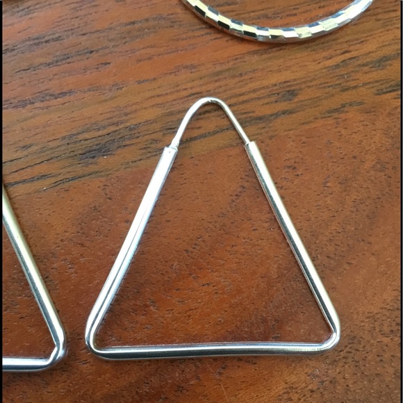 4 NWOT silver earrings - Picture 5 of 5